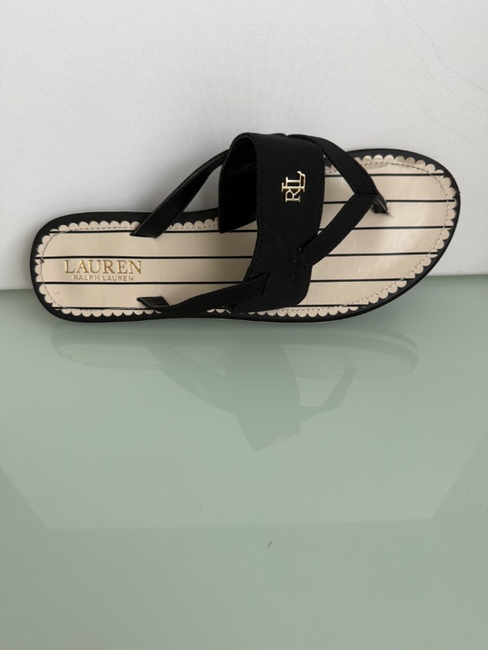 Lauren Ralph Lauren Rosalind Sandals Black Size 9 - Picture 4 of 16